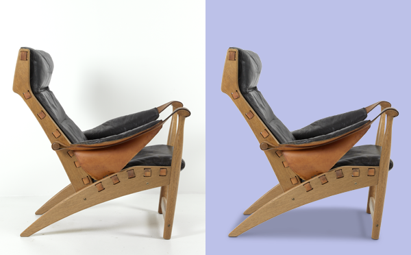 Chair Photo Natural Shadow and Clipping Path